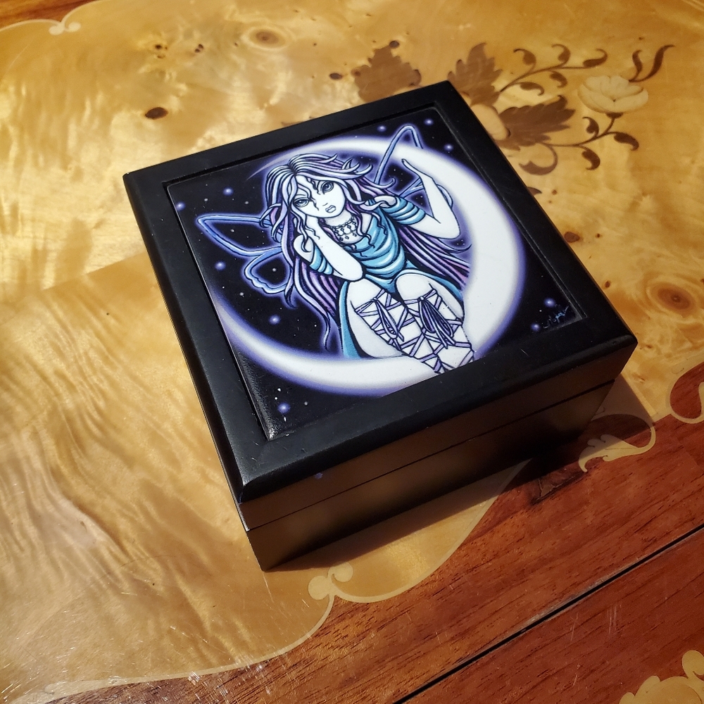 Y2K Goth Fairy Tile Art Box